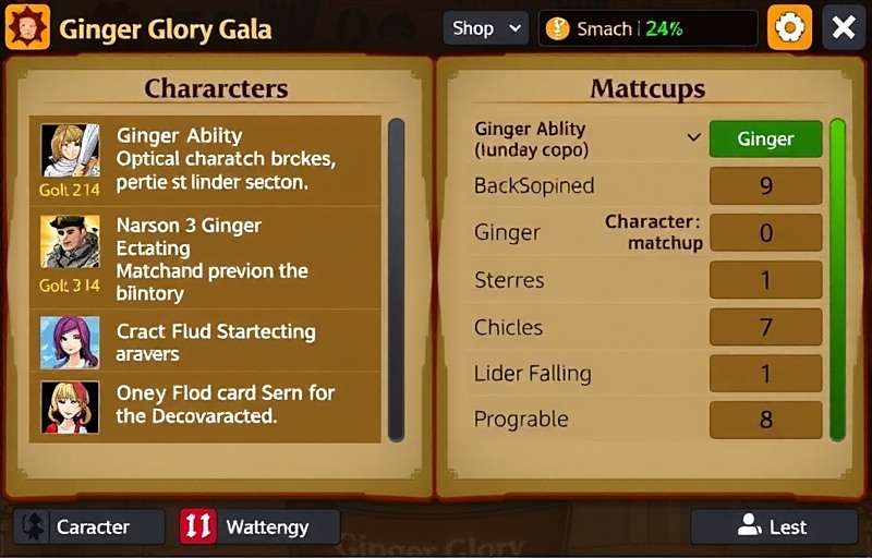 Ginger Glory Gala Strategy Guide Ginger Glory Gala strategy guide showing optimal character matchups and ginger ability combinations